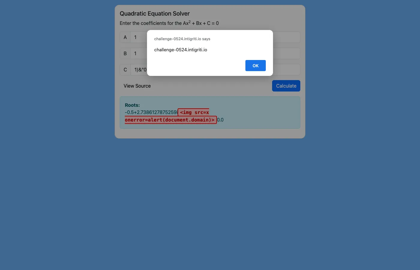 XSS alert popping with document.domain
