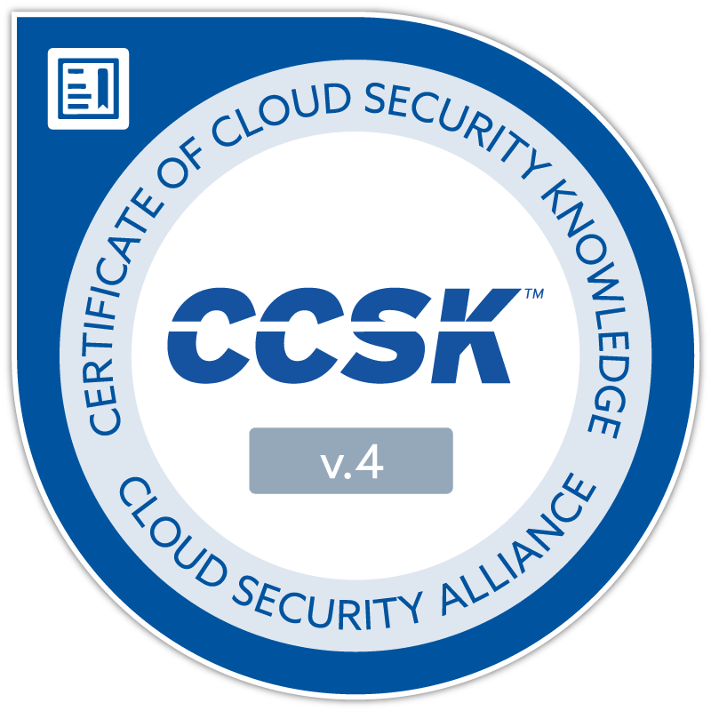 Certificate of Cloud Security Knowledge (CCSK v4)